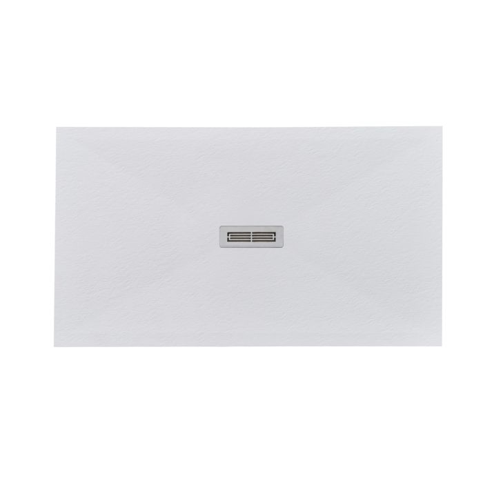 Cadita Dus Compozit Quadra Alb 80x140 cm