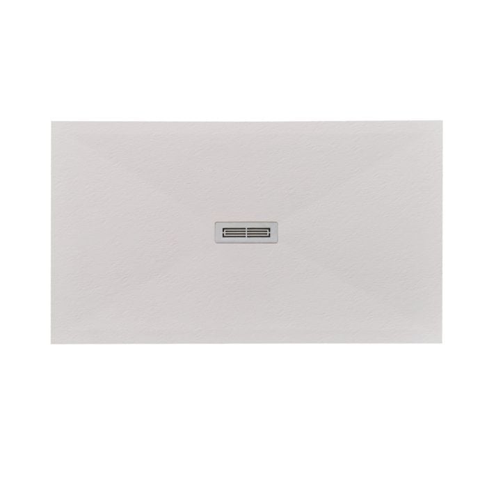 Cadita Dus Compozit Quadra Crem 80x140 cm