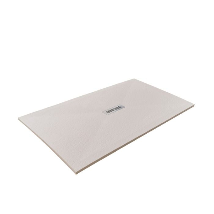 Cadita Dus Compozit Quadra Crem 80x140 cm