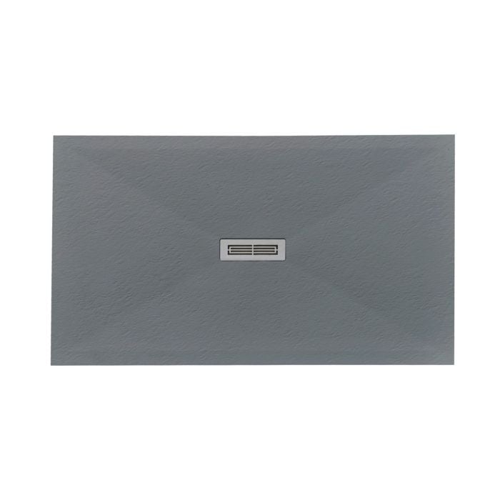 Cadita Dus Compozit Quadra Gri 80x140 cm