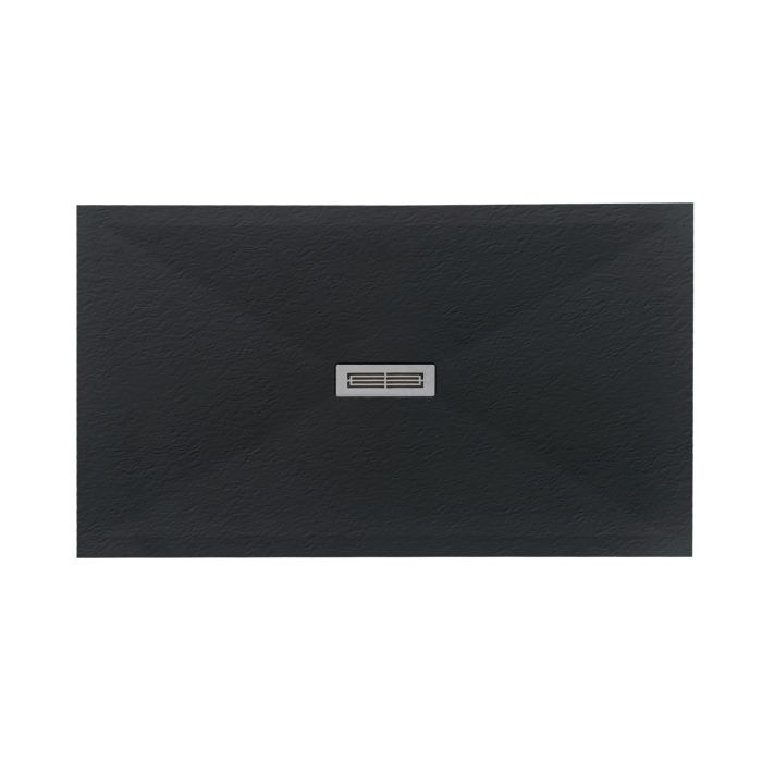 Cadita Dus Compozit Quadra Negru 80x140 cm
