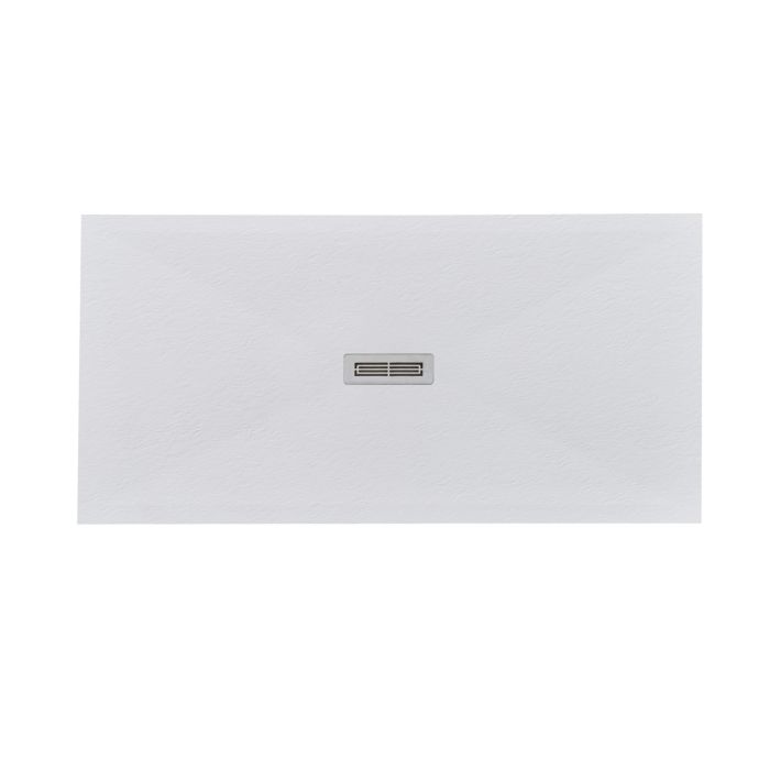 Cadita Dus Compozit Quadra Alb 80x160 cm