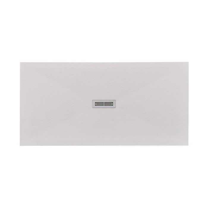 Cadita Dus Compozit Quadra Crem 80x160 cm