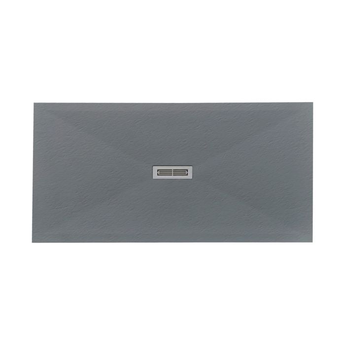 Cadita Dus Compozit Quadra Gri 80x160 cm