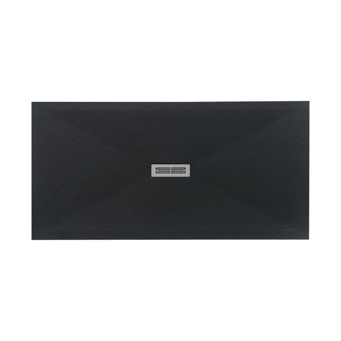 Cadita Dus Compozit Quadra Negru 80x160 cm