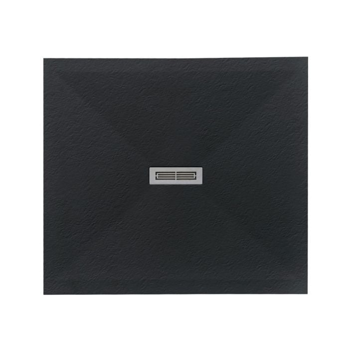 Cadita Dus Compozit Quadra Negru 90x100 cm