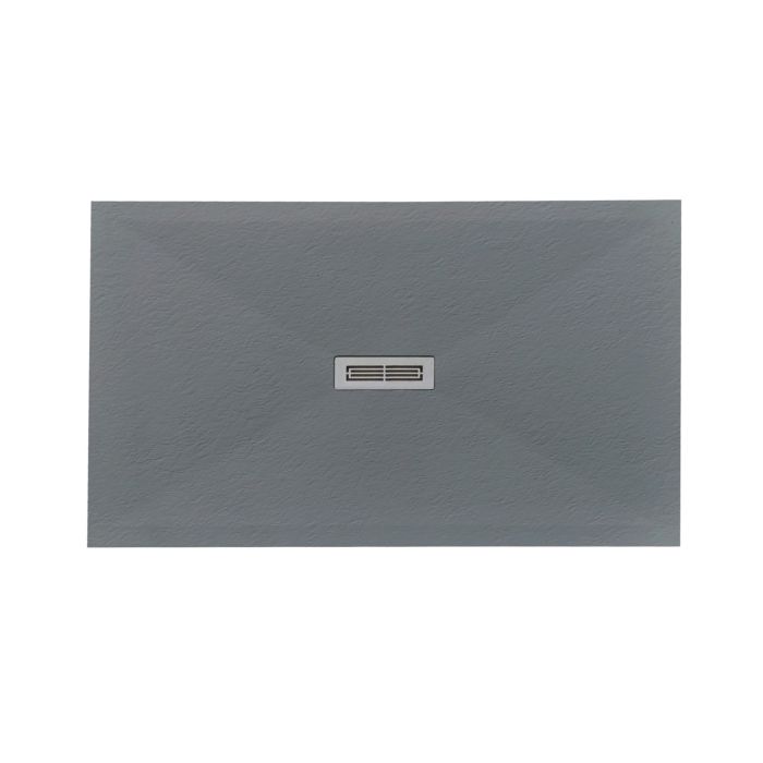 Cadita Dus Compozit Quadra Gri 90x140 cm