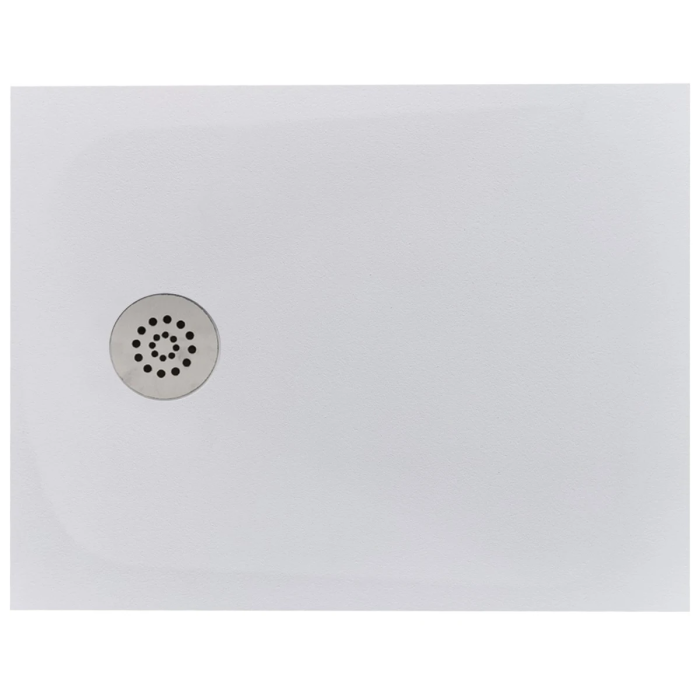 Cadita Dus Compozit Tonda Alb 70x90 cm