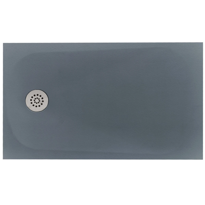 Cadita Dus Compozit Tonda Gri 70x120 cm