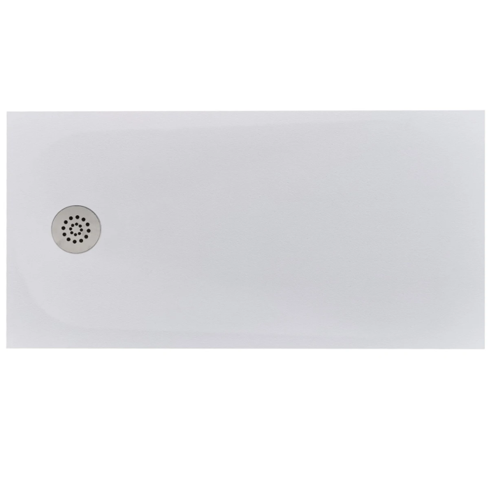 Cadita Dus Compozit Tonda Alb 70x140 cm
