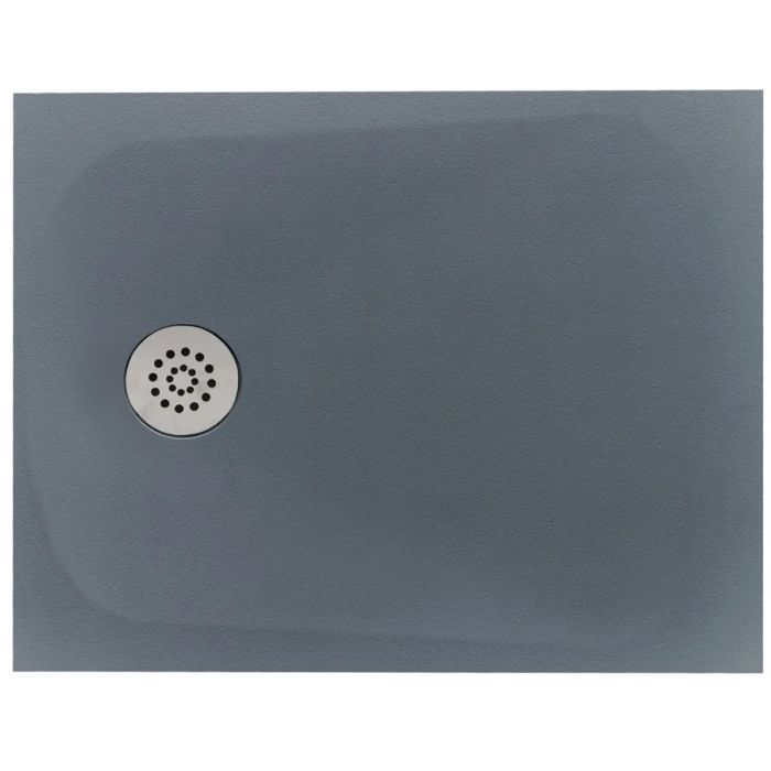 Cadita Dus Compozit Tonda Gri 70x90 cm
