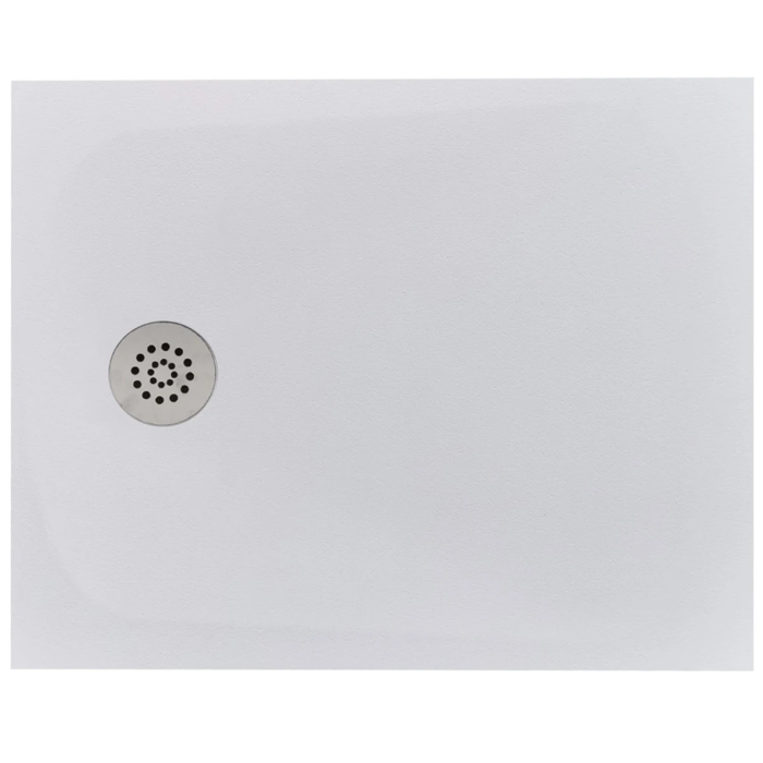 Cadita Dus Compozit Tonda Alb 80x100 cm