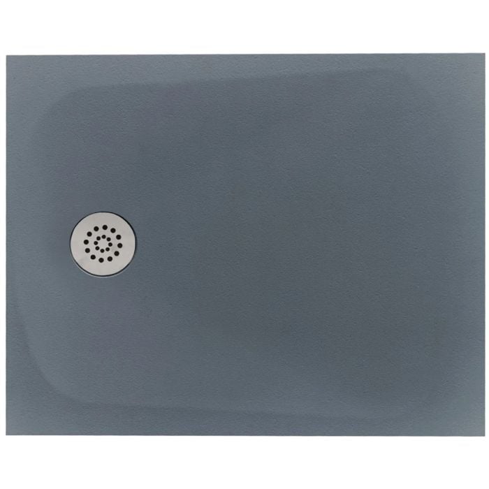 Cadita Dus Compozit Tonda Gri 80x100 cm