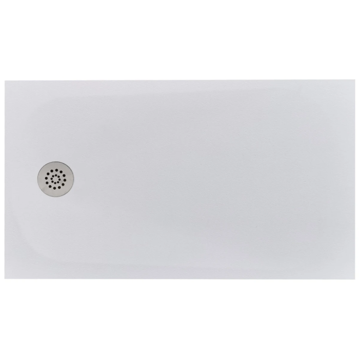 Cadita Dus Compozit Tonda Alb 80x140 cm