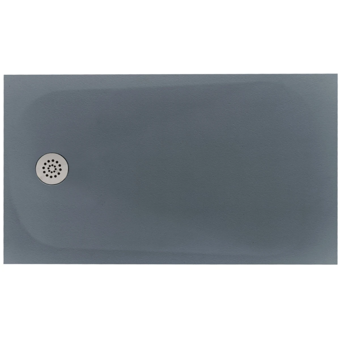 Cadita Dus Compozit Tonda Gri 80x140 cm