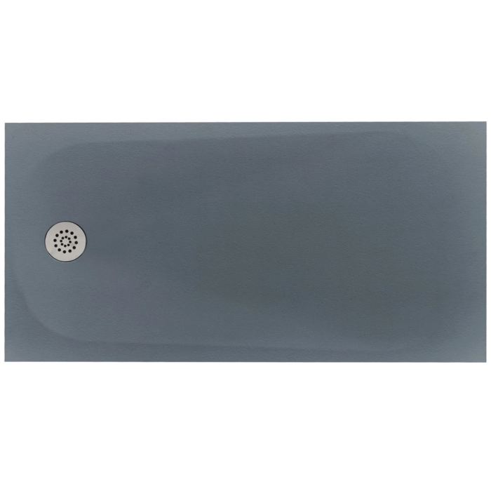 Cadita Dus Compozit Tonda Gri 80x160 cm