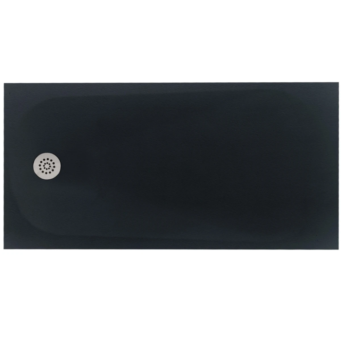 Cadita Dus Compozit Tonda Negru 80x160 cm
