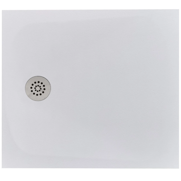 Cadita Dus Compozit Tonda Alb 90x100 cm