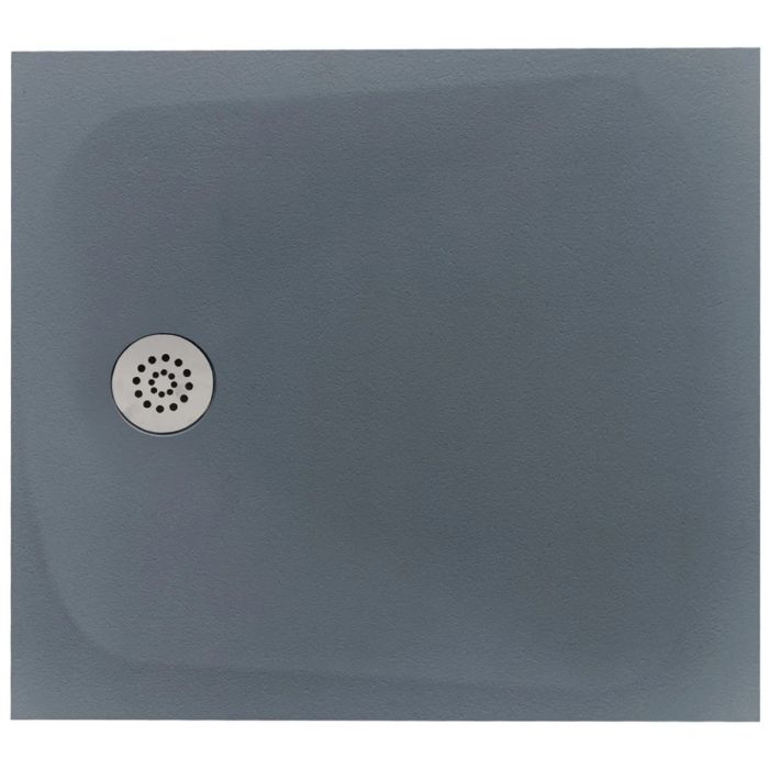 Cadita Dus Compozit Tonda Gri 90x100 cm