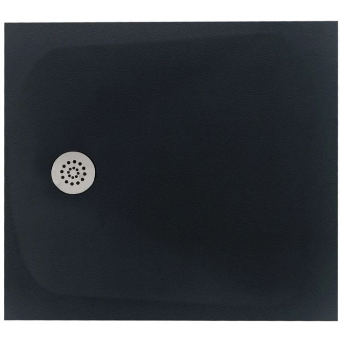 Cadita Dus Compozit Tonda Negru 90x100 cm