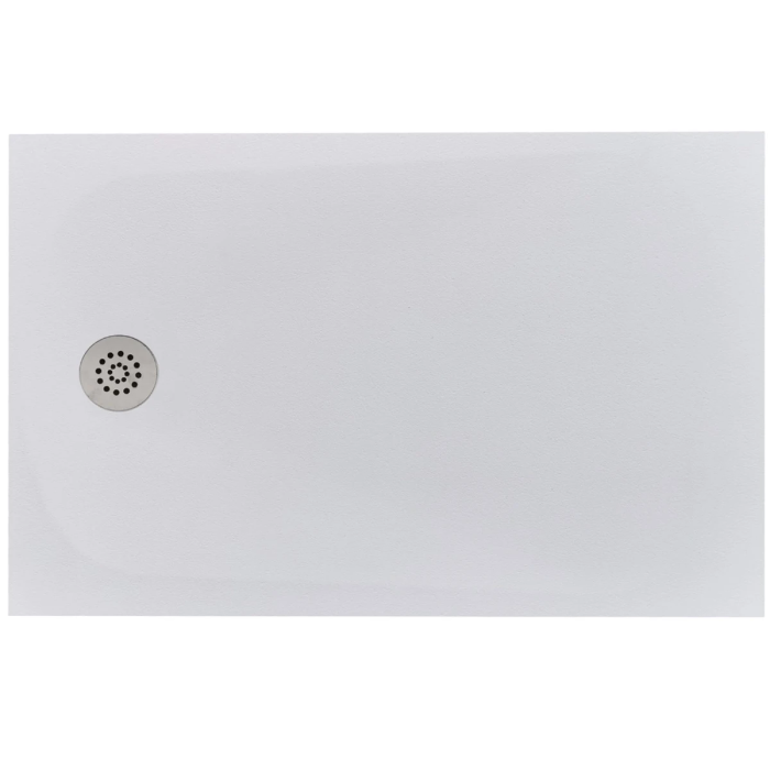 Cadita Dus Compozit Tonda Alb 90x140 cm