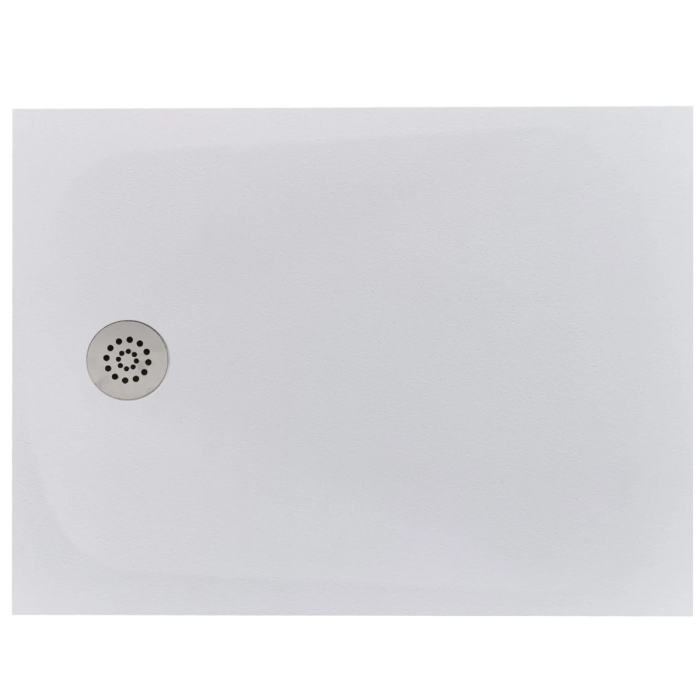 Cadita Dus Compozit Tonda Alb 90x120 cm