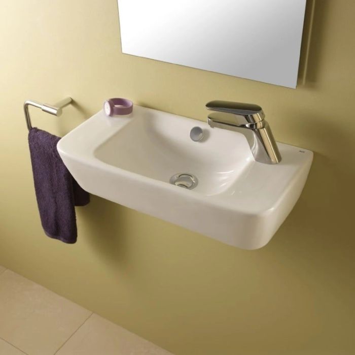 Lavoar Suspendat Emma Gala 50x25cm Cu Preaplin Si Cu Gaura De Baterie