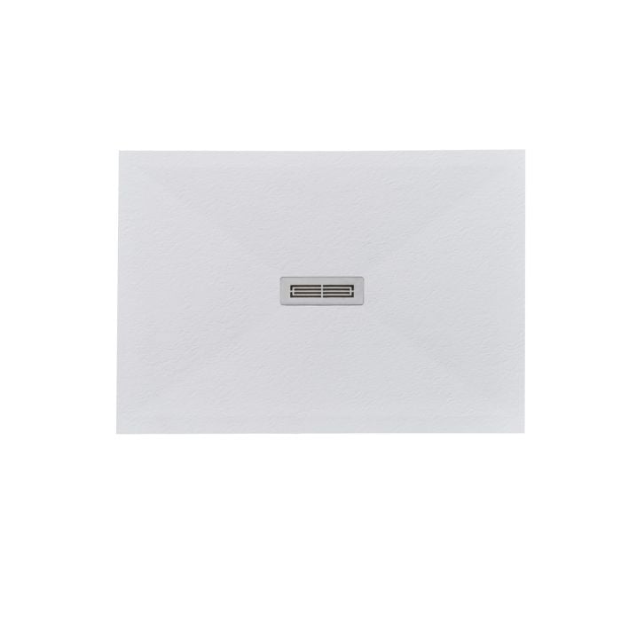 Cadita Dus Compozit Quadra Alb 90x120 cm