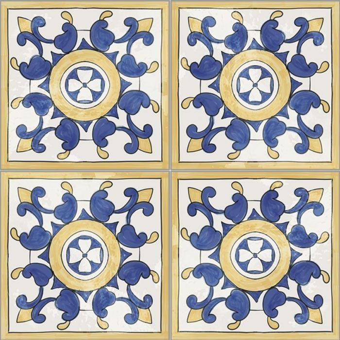 Decor din gresie porțelanată Amalfi 7 Lucios 15x15 cm