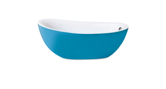 Cada Freestanding Aretha Blue 170x78 cm