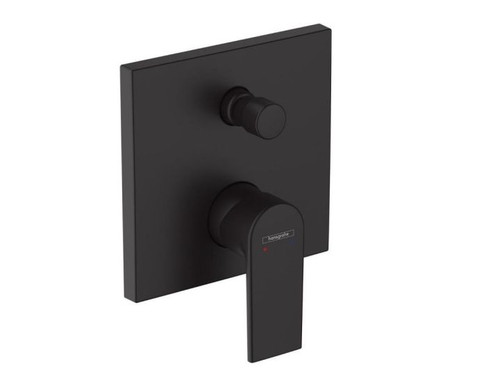 Baterie Cada Dus Hansgrohe Vernis Shape 2 iesiri Finisaj Negru Mat