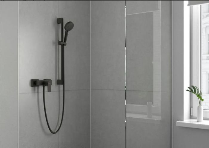 Baterie Dus Hansgrohe Vernis Shape Finisaj Negru Mat