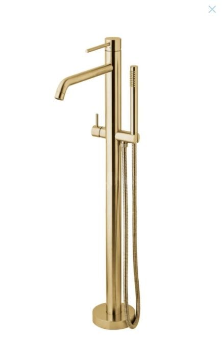 Baterie Cada Freestanding Paffoni Light Finisaj Auriu 