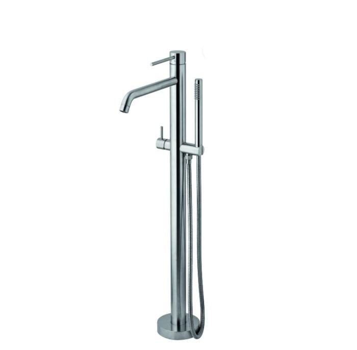 Baterie Cada Freestanding Paffoni Light Finisaj Metalic