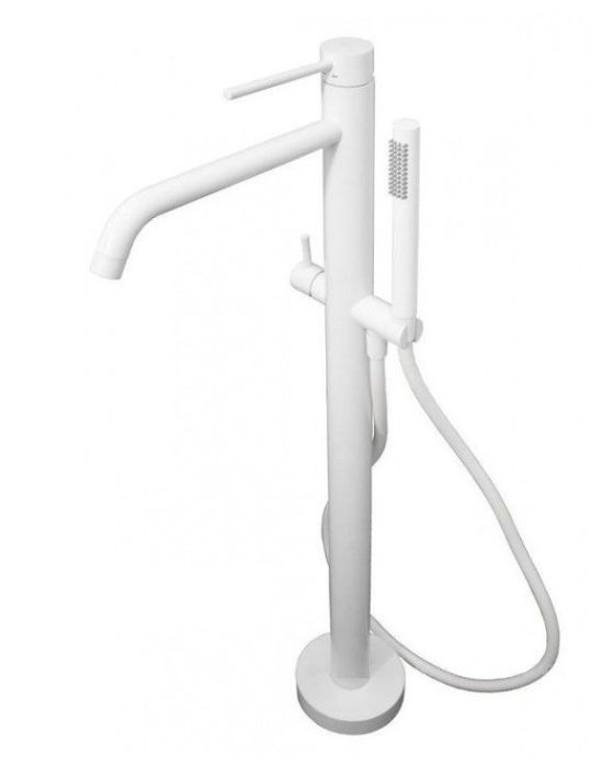 Baterie Cada Freestanding Paffoni Light Finisaj Alb Mat 
