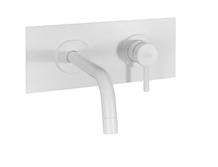 Baterie Lavoar Incastrata Paffoni Light Finisaj Alb cu Pipa 123 mm