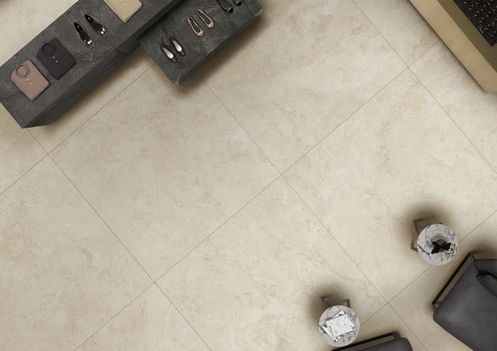 Gresie Portelanata iTiles Travertino Beige Lucios 60x60 cm