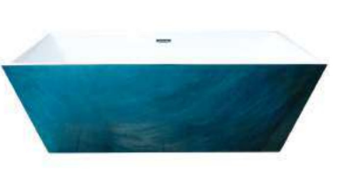 Cada Freestanding Pearly Blue 170x80 cm