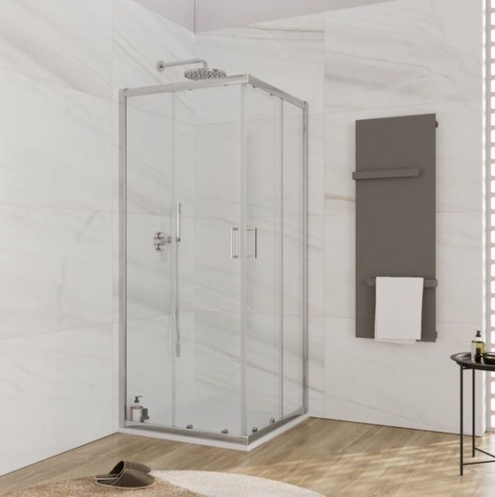 Cabina Dus 2 Laturi Young 80x80x185cm Finisaj Crom