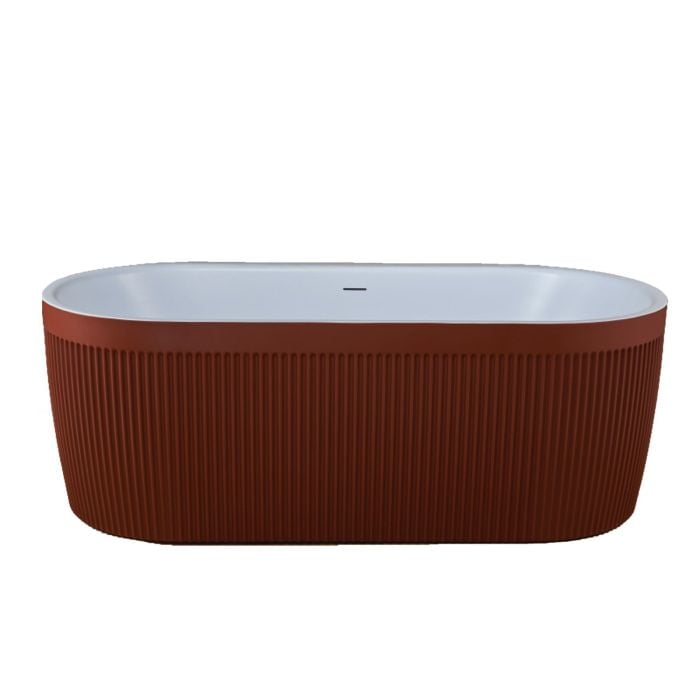 Cada Freestanding Legere Baths model Tiramisu Terra Cotta Riflat 170x80x58h cm