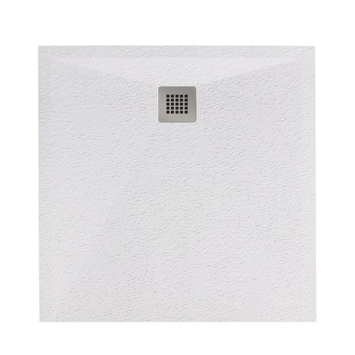 Cadita Dus Compozit Forma Alb 80x80 cm