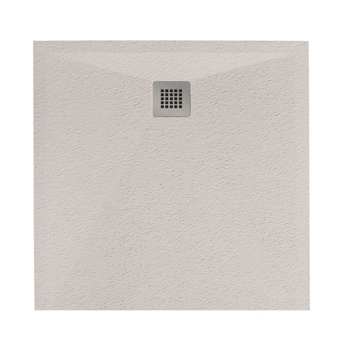 Cadita Dus Compozit Forma Crem 80x80 cm