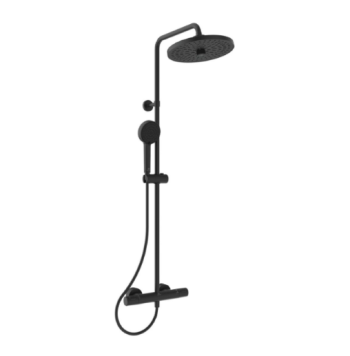Coloana Dus cu Termostat Negru Mat Ideal Standard Ceratherm T25+