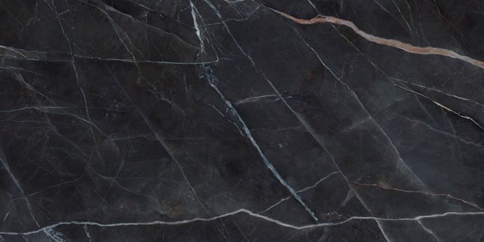 Gresie Calacatta Black Lucios 60x120 cm