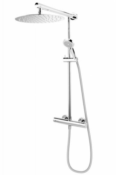 Coloana de Dus FDesign Anima cu Baterie Termostatata Crom Lucios