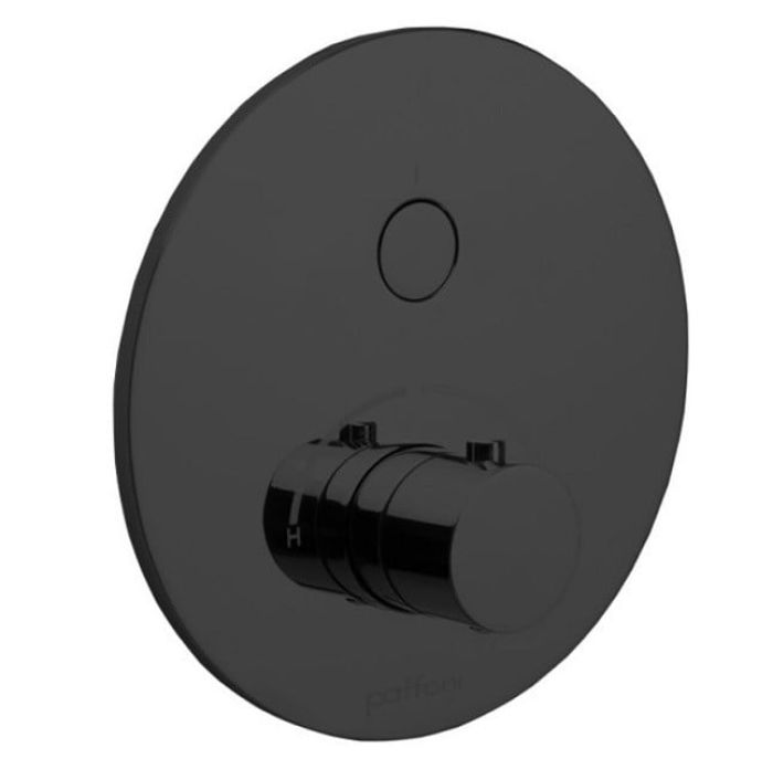 Baterie Incastrata Cada Dus Paffoni Compact Box Finisaj Negru cu o iesire