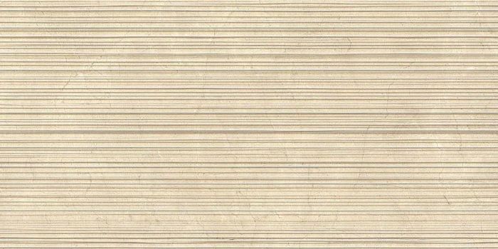 Gresie Portelanata Decor Riflat Calcis Crema Stripe 60x120 cm