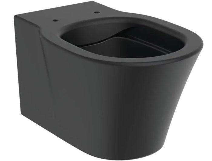 Vas WC Suspendat Rimless Plus Connect Air Ideal Standard + Capac Soft Close Finisaj Negru Mat 