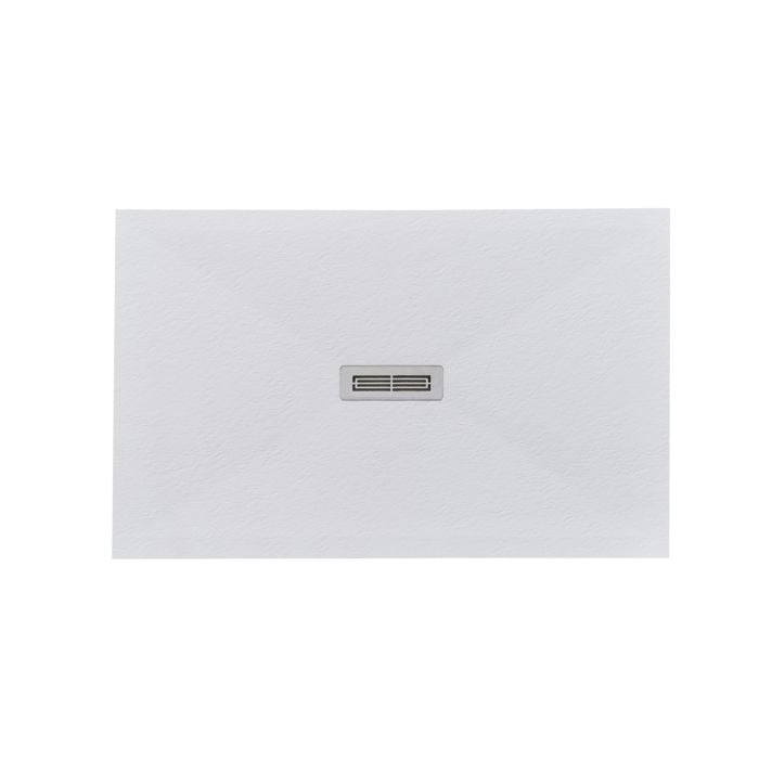 Cadita Dus Compozit Quadra Alb 80x120 cm