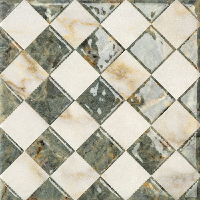 Gresie Portelanata Decor Dimore Floriana Amazzonite 20x20 cm